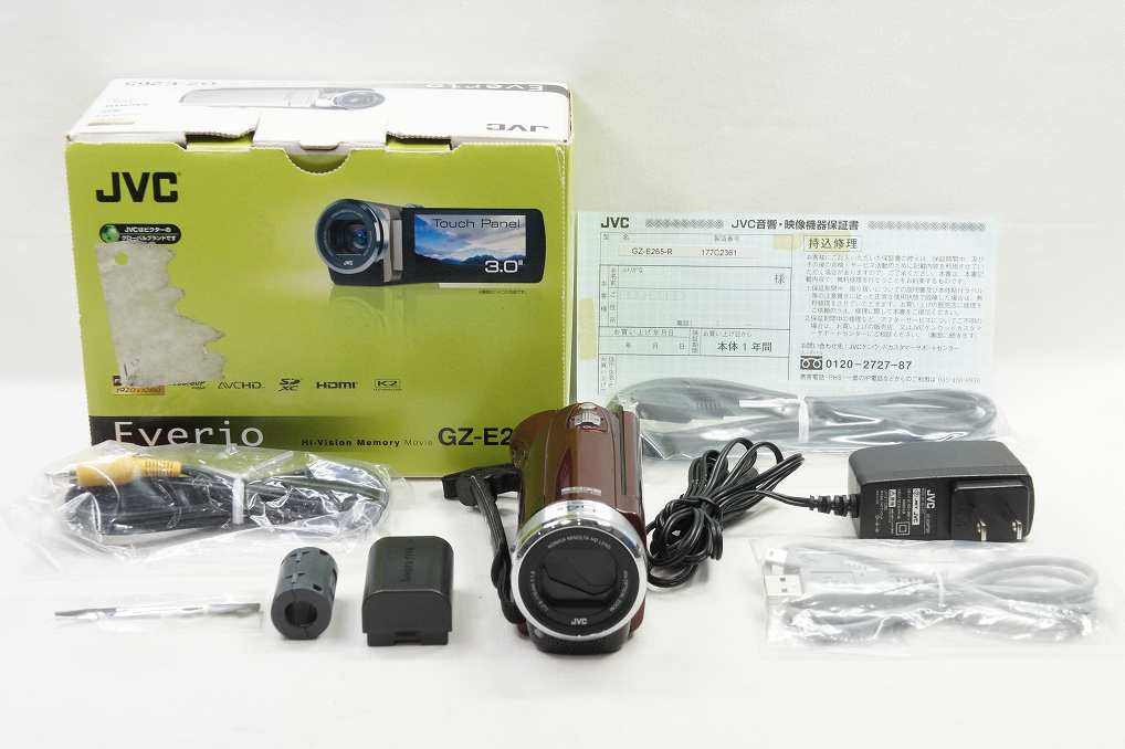 美品 JVC ケンウッド Everio GZ-E265 デジタルビデオカメラ