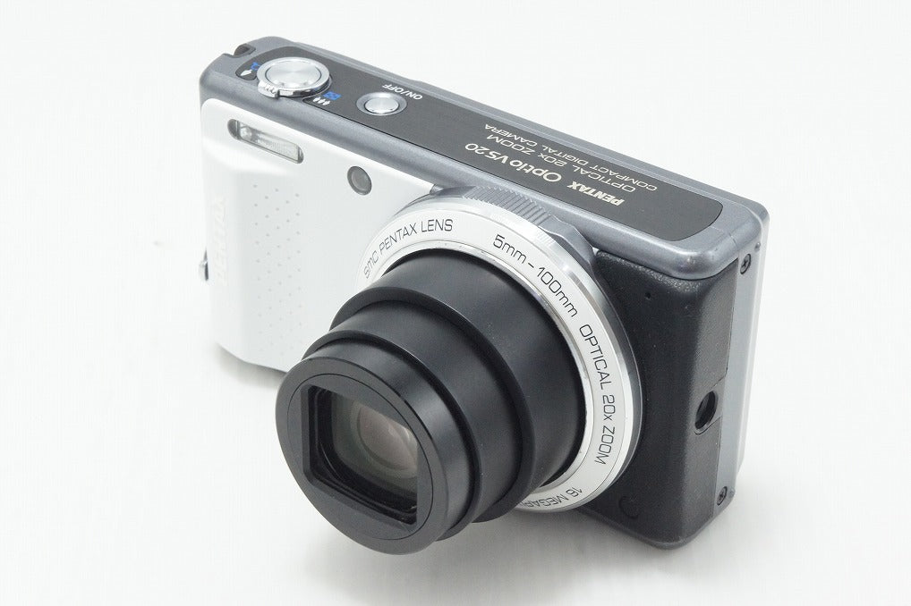 良品 PENTAX ペンタックス Optio VS20 コンパクトデジタルカメラ ブリリアントホワイト 元箱付 260804r