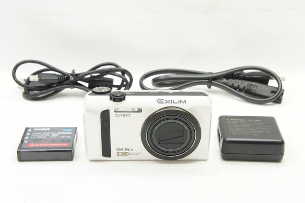 訳あり品 CASIO カシオ HIGH SPEED EXILIM EX-ZR300 コンパクトデジタルカメラ ホワイト 240731f