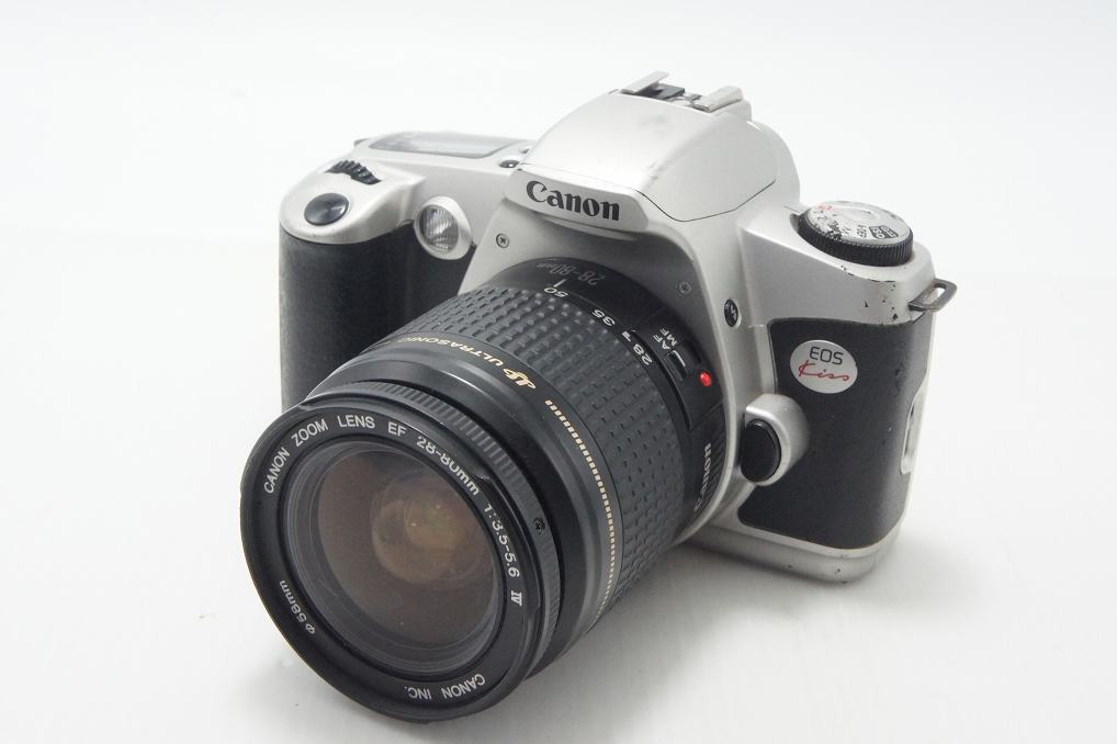 Canon キヤノン EOS Kiss Film ボディ + EF 28-80mm F3.5-5.6 IV USM レンズキット フィルム一眼レフカメラ シルバー 261019e
