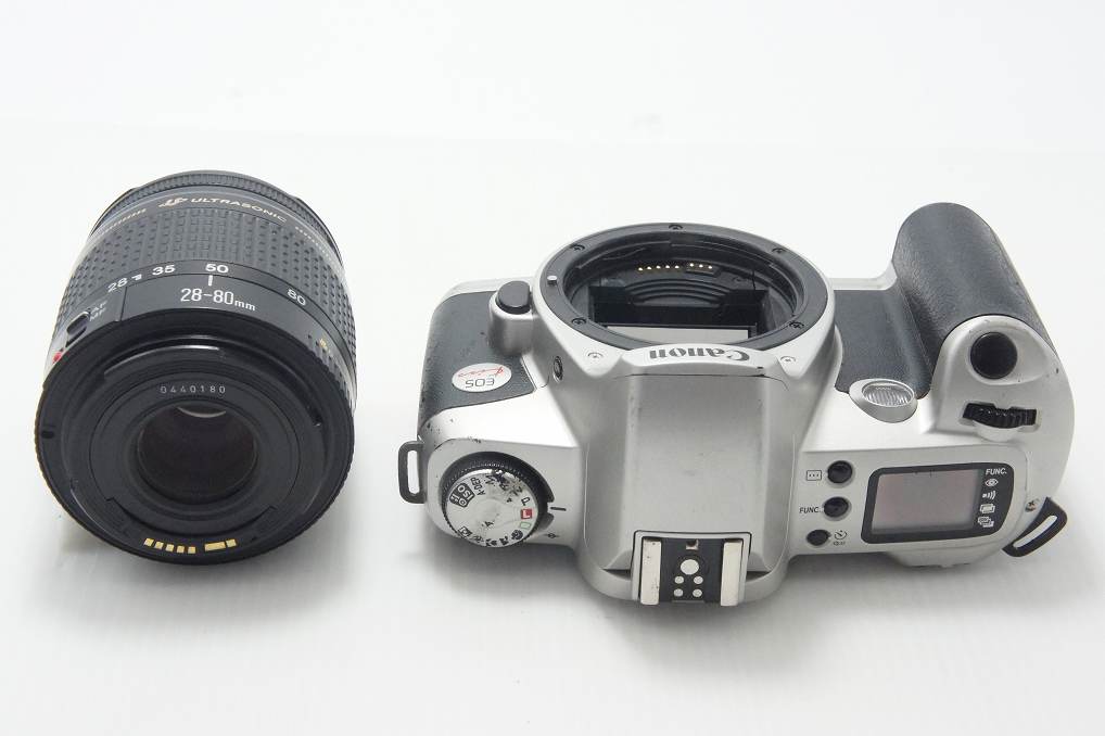 Canon キヤノン EOS Kiss Film ボディ + EF 28-80mm F3.5-5.6 IV USM レンズキット フィルム一眼レフカメラ シルバー 261019e