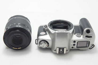 Canon キヤノン EOS Kiss Film ボディ + EF 28-80mm F3.5-5.6 IV USM レンズキット フィルム一眼レフカメラ シルバー 261019e