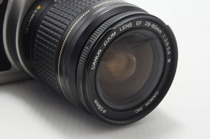 Canon キヤノン EOS Kiss Film ボディ + EF 28-80mm F3.5-5.6 IV USM レンズキット フィルム一眼レフカメラ シルバー 261019e