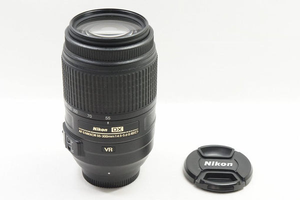 美品 Nikon ニコン AF-S DX NIKKOR 55-300mm F4.5-5.6G ED VR APS-C ズームレンズ 250505g