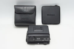 美品 Mamiya マミヤ RZ67 PROFESSIONAL II 645 120 フィルムバック 中判 ケース 遮光板 キャップ付 260804y