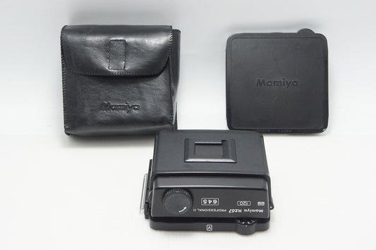 Excellent condition Mamiya RZ67 PROFESSIONAL II 645 120 Medium Format Film Back with Case, Dark Slide, and Cap 260804v
