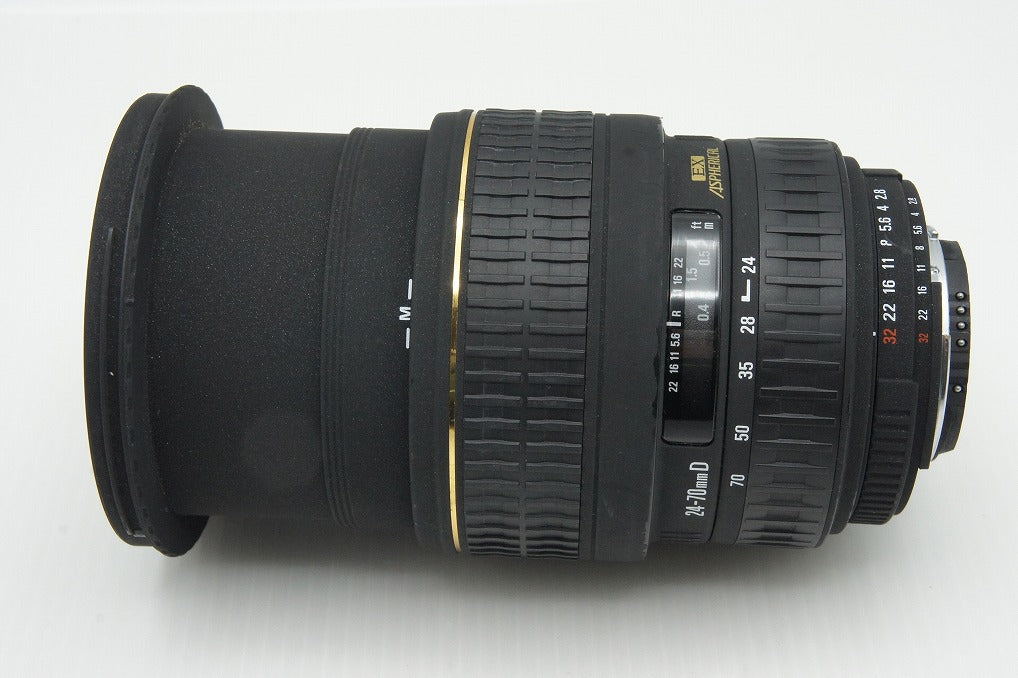 良品 SIGMA シグマ 24-70mm F2.8 D EX DG MACRO Nikon ニコン Fマウント フルサイズ ズームレンズ フード付 260116m