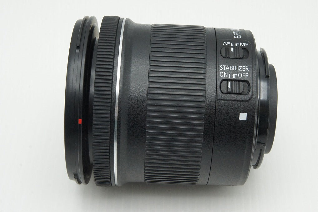 良品 Canon キヤノン EF-S 10-18mm F4.5-5.6 IS STM ズームレンズ APS-C フード付 260116k