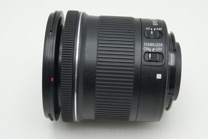 良品 Canon キヤノン EF-S 10-18mm F4.5-5.6 IS STM ズームレンズ APS-C フード付 260116k