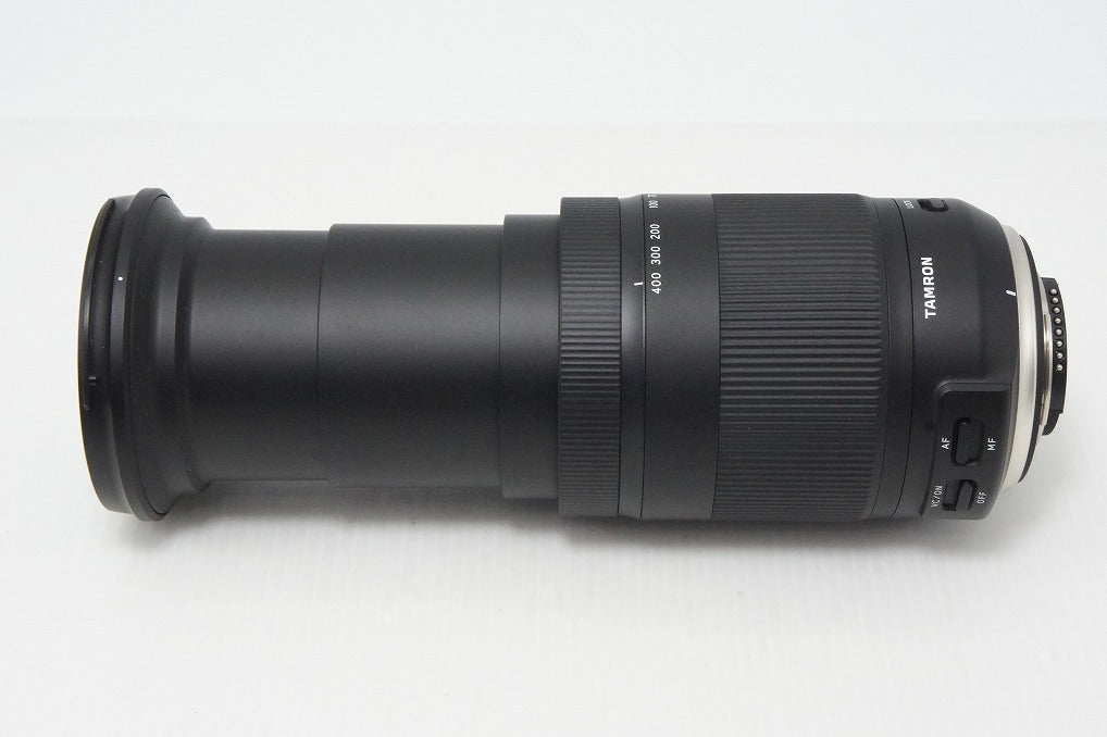 Excellent condition TAMRON 18-400mm F3.5-6.3 Di II VC HLD B028 Nikon F-mount APS-C with hood 260425v