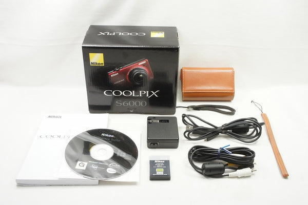 良品 Nikon ニコン COOLPIX S6000 コンパクトデジタルカメラ レッド 元箱付 240510h – アルプスカメラ