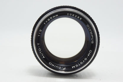 OLYMPUS オリンパス OM-SYSTEM F.ZUIKO AUTO-T 85mm F2 MF 単焦点レンズ フード付 260428ag