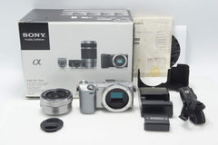 美品 SONY ソニー NEX-5R パワーズームレンズキット ミラーレス一眼カメラ シルバー 元箱付 260806c