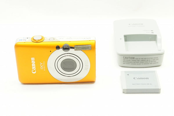 良品 Canon キヤノン IXY DIGITAL 110 IS コンパクトデジタルカメラ オレンジ 240803t