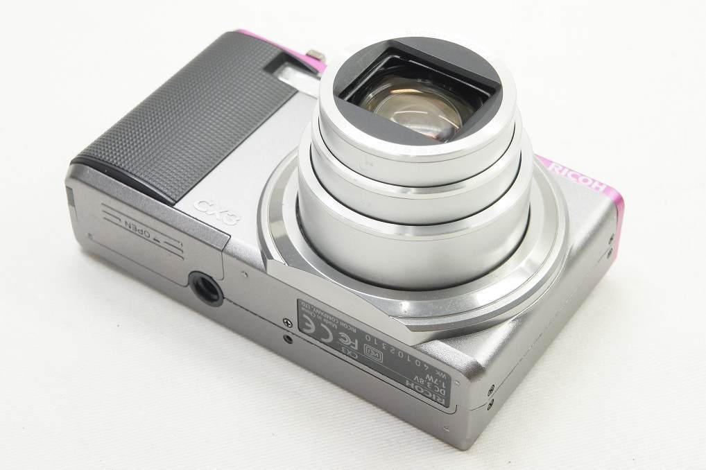訳あり品 RICOH リコー CX3 コンパクトデジタルカメラ ツートン ライトグレー×ピンク 250717r