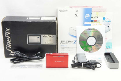 良品 FUJIFILM フジフィルム FinePix Z1 コンパクトデジタルカメラ レッド 元箱付 250505p
