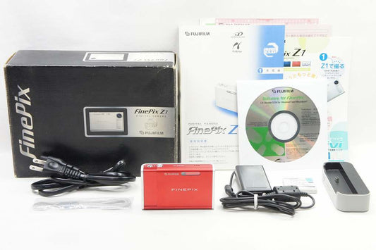 良品 FUJIFILM フジフィルム FinePix Z1 コンパクトデジタルカメラ レッド 元箱付 250505p