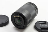 美品 Canon EF-M 18-150mm F3.5-6.3 IS STM グラファイト APS-C EF-Mマウント フード付 250203p