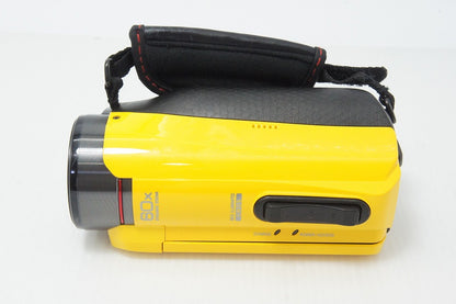 美品 JVC ケンウッド Everio R GZ-R400 デジタルビデオカメラ イエロー ケース付 260806a