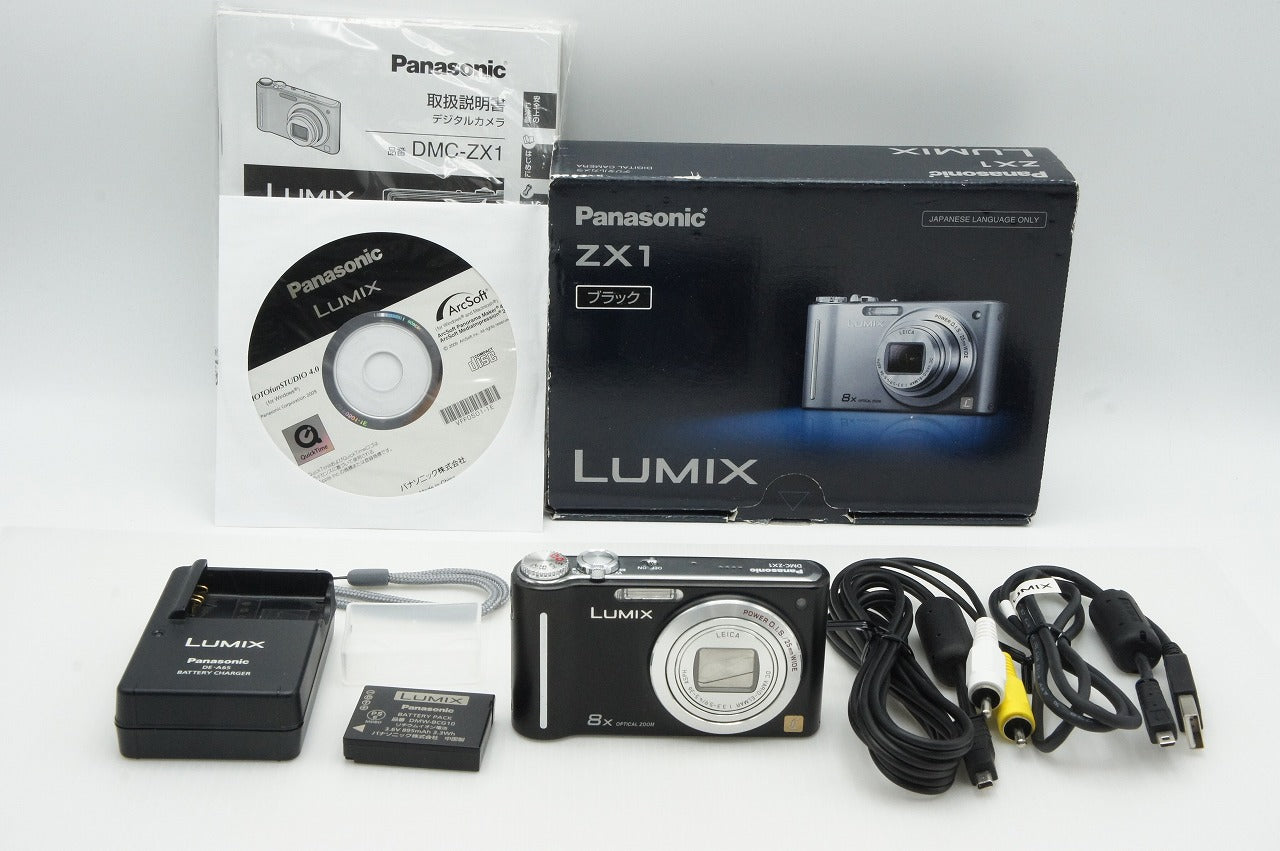 Panasonic パナソニック LUMIX DMC-ZX1 コンパクトデジタルカメラ ブラック 元箱付　260116u