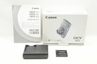 美品 Canon キヤノン IXY 160 コンパクトデジタルカメラ シルバー 元箱付 240803l