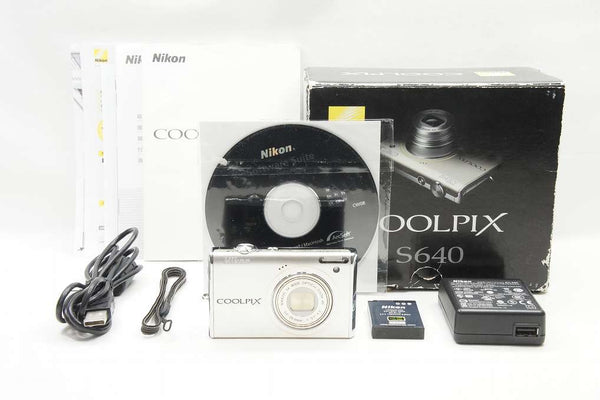 Nikon ニコン COOLPIX S640 コンパクトデジタルカメラ シルバー 元箱付 240803e