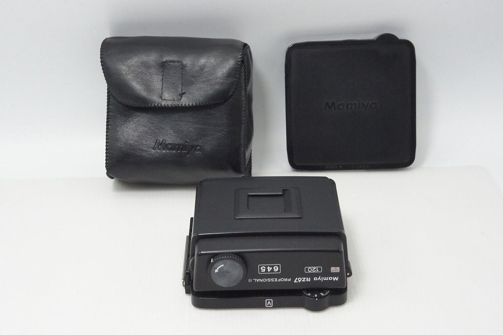 美品 Mamiya マミヤ RZ67 PROFESSIONAL II 645 120 中判 フィルムバック ケース 遮光板 キャップ付 260804ab