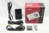 美品 CASIO カシオ EXILIM EX-Z100 コンパクトデジタルカメラ シルバー 元箱付 250719t