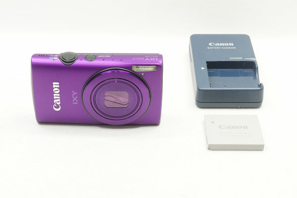 良品 Canon キヤノン IXY 600F コンパクトデジタルカメラ パープル 240513s