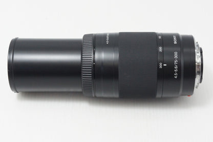 美品 SONY ソニー AF 75-300mm F4.5-5.6 SAL75300 ズームレンズ MINOLTA ミノルタ αマウント元箱付 260806l