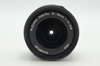 良品 OLYMPUS オリンパス M.ZUIKO DIGITAL ED 9-18mm F4-5.6 マイクロフォーサーズ ズームレンズ 260120e