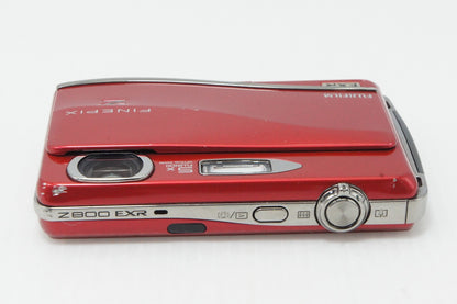 FUJIFILM FinePix Z800EXR Compact Digital Camera Red with Original Box 260427q