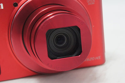 美品 Canon キヤノン PowerShot SX620 HS コンパクトデジタルカメラ レッド 260807f
