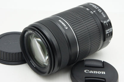 美品 Canon キヤノン EF-S 55-250mm F4-5.6 IS II APS-C ズームレンズ 260121x