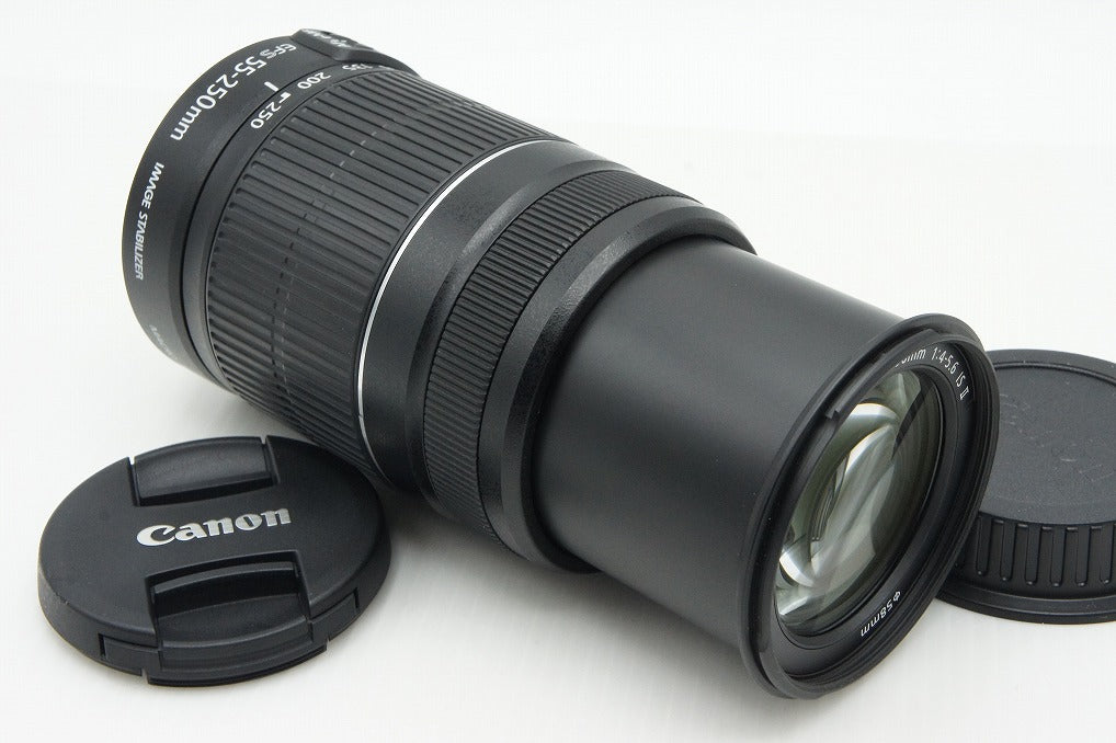 美品 Canon キヤノン EF-S 55-250mm F4-5.6 IS II APS-C ズームレンズ 260121x