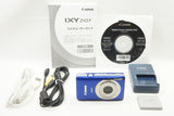 美品 Canon キヤノン IXY 210F コンパクトデジタルカメラ ブルー 240120u