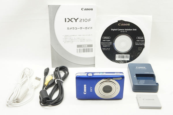 美品 Canon キヤノン IXY 210F コンパクトデジタルカメラ ブルー