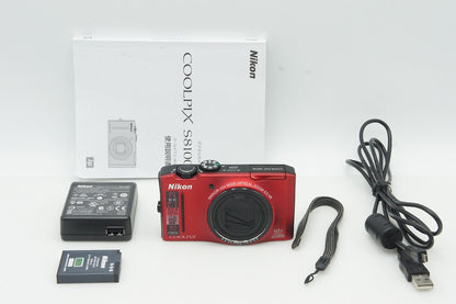 良品 Nikon ニコン COOLPIX S8100 コンパクトデジタルカメラ レッド 260121p