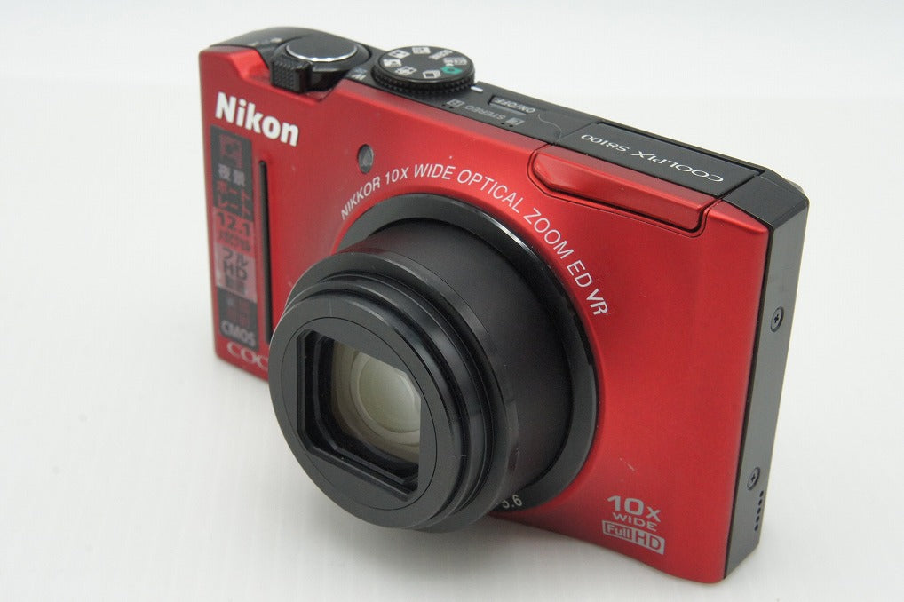良品 Nikon ニコン COOLPIX S8100 コンパクトデジタルカメラ レッド 260121p