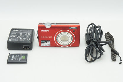 良品 Nikon ニコン COOLPIX S5100 コンパクトデジタルカメラ レッド 260121o
