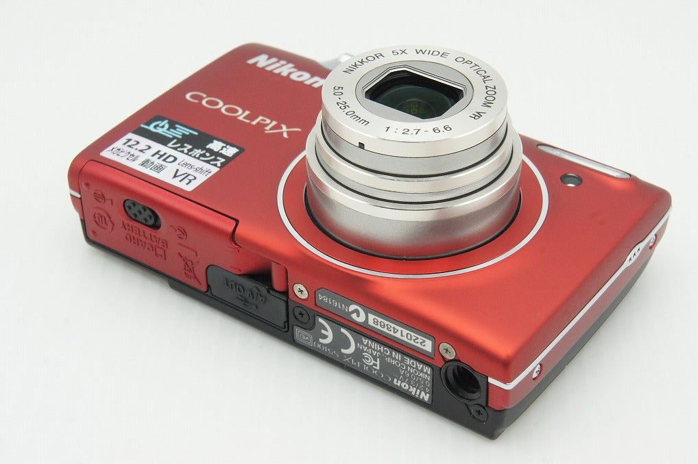 良品 Nikon ニコン COOLPIX S5100 コンパクトデジタルカメラ レッド 260121o