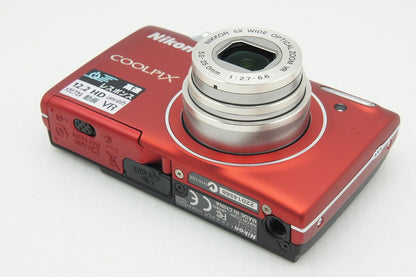 良品 Nikon ニコン COOLPIX S5100 コンパクトデジタルカメラ レッド 260121o