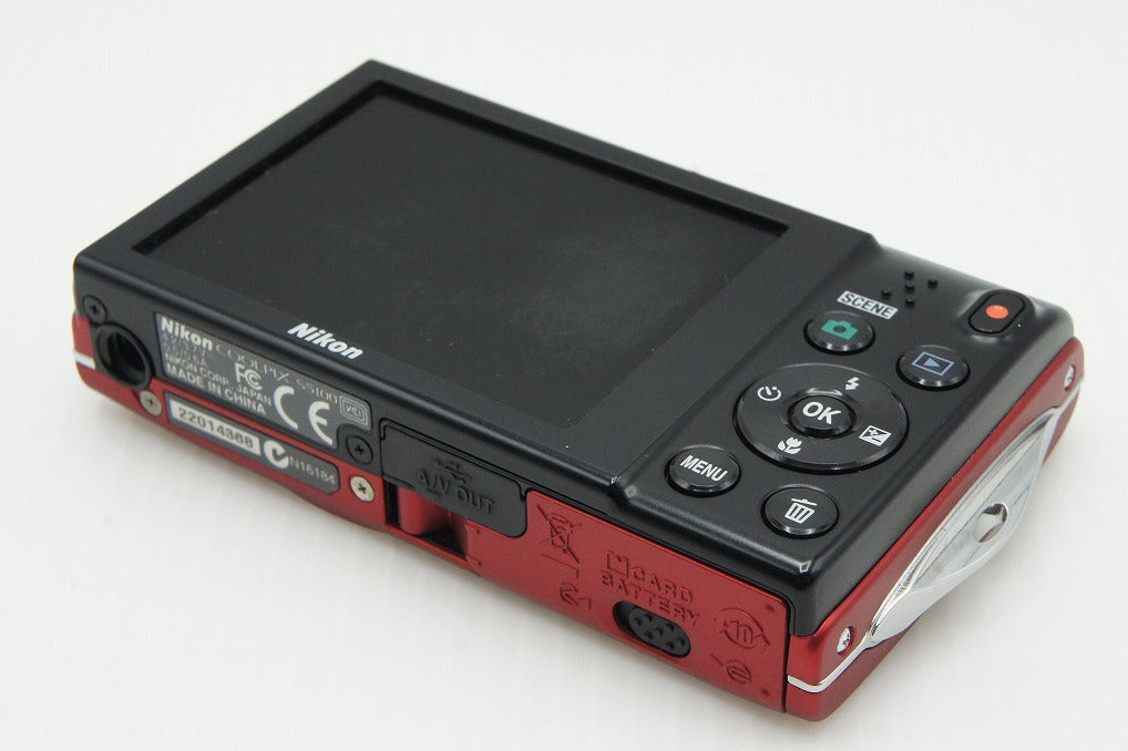 良品 Nikon ニコン COOLPIX S5100 コンパクトデジタルカメラ レッド 260121o