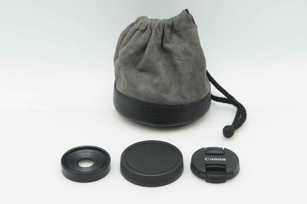美品 Canon キヤノン EF-M 28mm F3.5 MACRO IS STM EF-Mマウント 単焦点レンズ ポーチ付 260121af