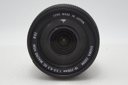 良品 SIGMA シグマ 18-250mm F3.5-6.3 DC MACRO HSM PENTAX ペンタックス Kマウント ズームレンズ フード付 260428aq