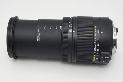良品 SIGMA シグマ 18-250mm F3.5-6.3 DC MACRO HSM PENTAX ペンタックス Kマウント ズームレンズ フード付 260428aq