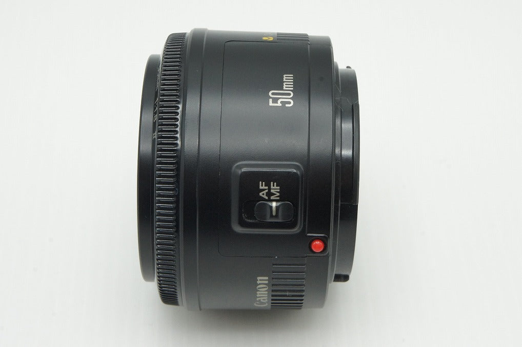 良品 Canon キヤノン EF 50mm F1.8 II フルサイズ 単焦点レンズ フード アダプター付 260121ai