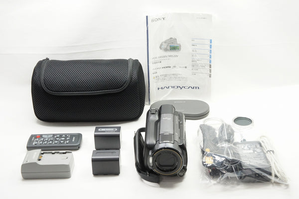 良品 SONY ソニー デジタルHDビデオカメラレコーダー ハンディーカム XR520V ブラック 230918l