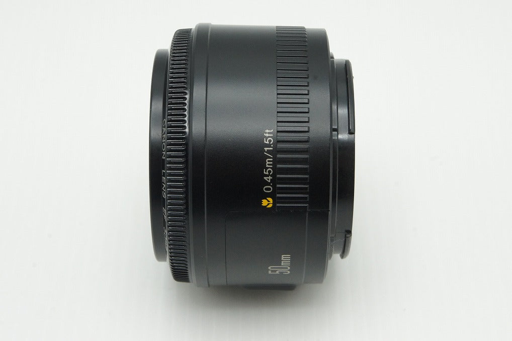 良品 Canon キヤノン EF 50mm F1.8 II フルサイズ 単焦点レンズ フード アダプター付 260121ai