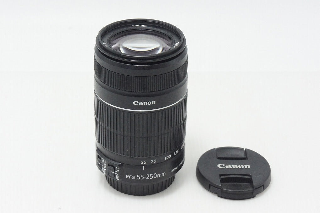良品 Canon キヤノン EF-S 55-250mm F4-5.6 IS II APS-C ズームレンズ 260807w